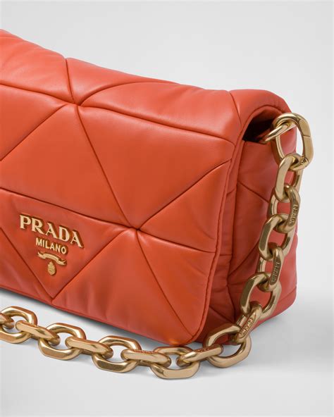 prada bag nappa leather|Prada nappa patchwork shoulder bag.